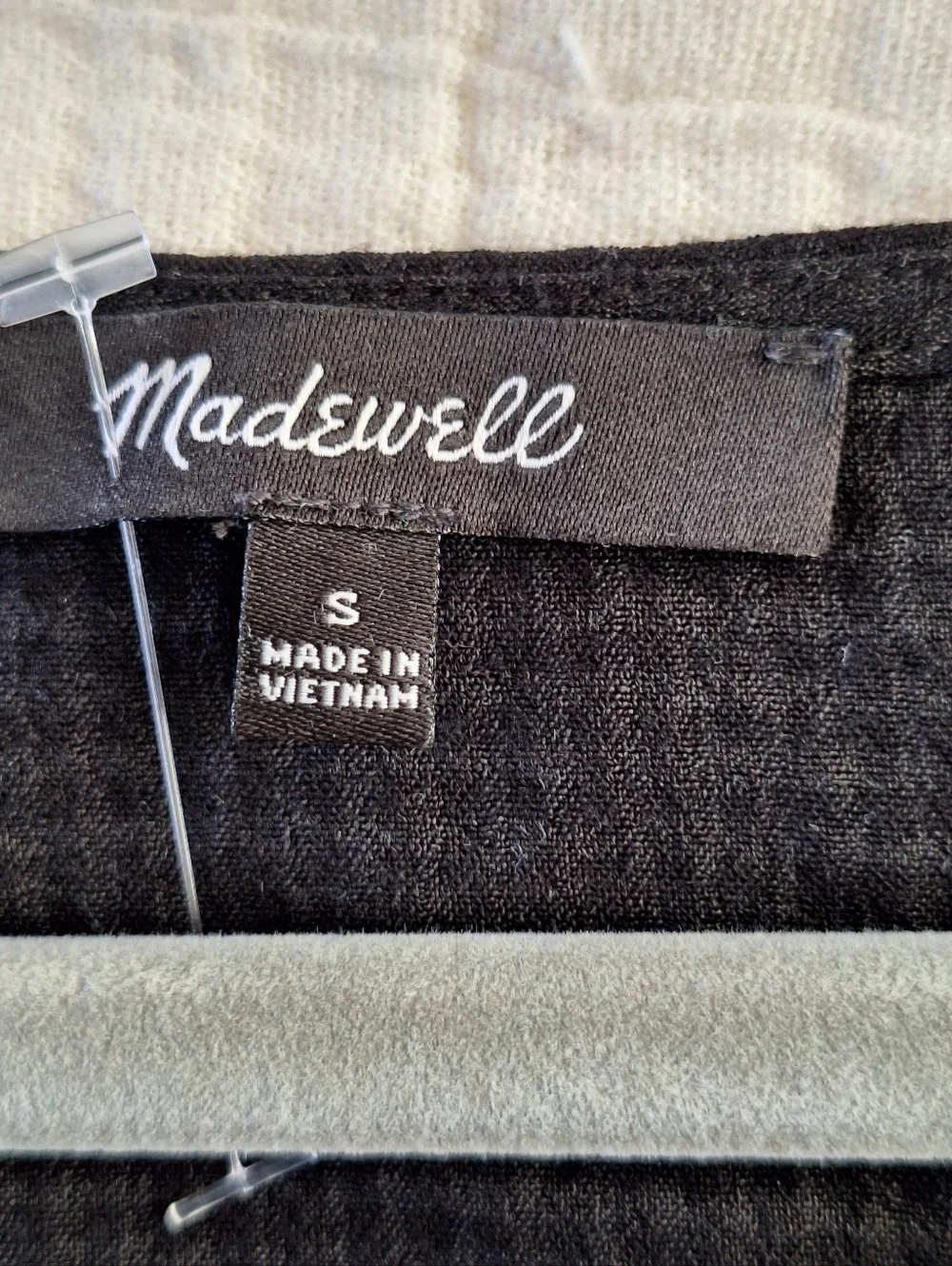 Madewell black blouse
